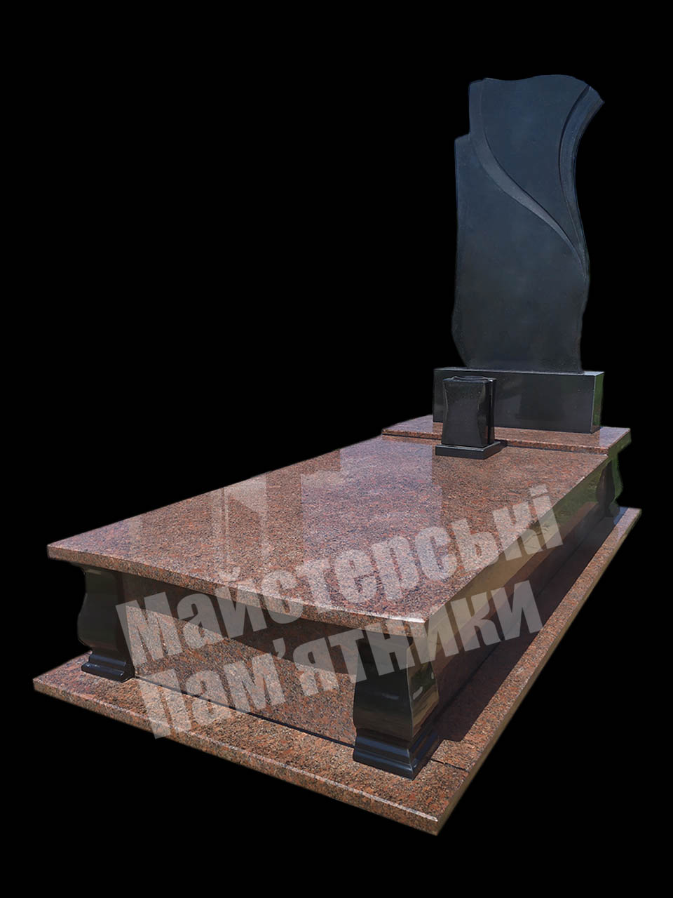 закритий одинарний пам'ятник, новоданилівський граніт