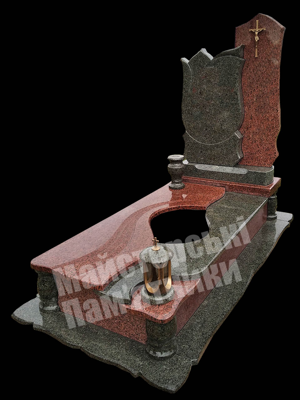 одиночний пам'ятник, унікальний дизайн, лезниківський граніт